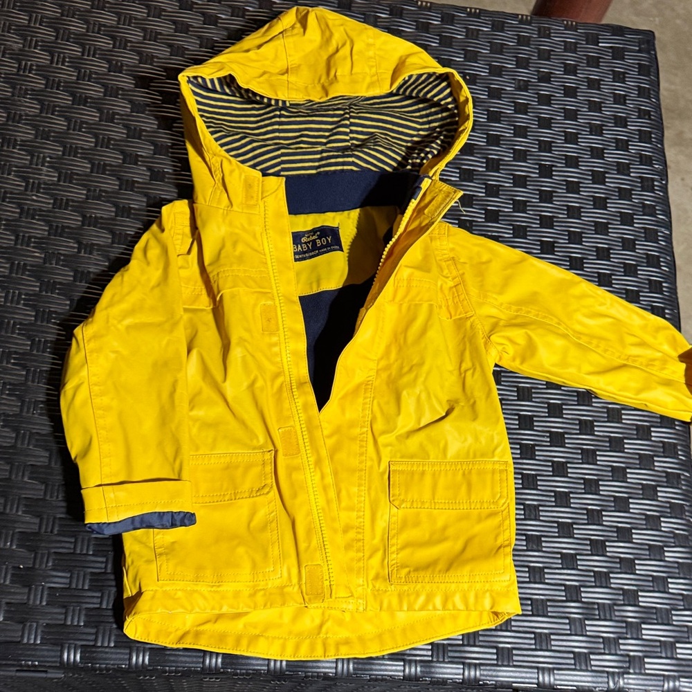 MINI REBEL BABY BOYS. Sunny Yellow Raincoat for Kids
SIZE 24-36. 98 CM